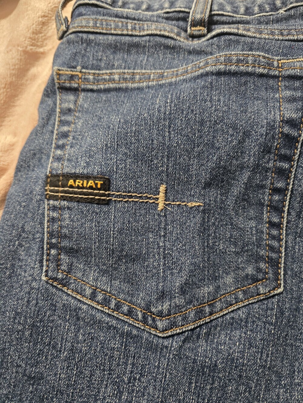 Ariat Rebar M4 Relaxed Boot Cut Jeans Workwear Mens Size 34 X32 - Picture 2 of 10